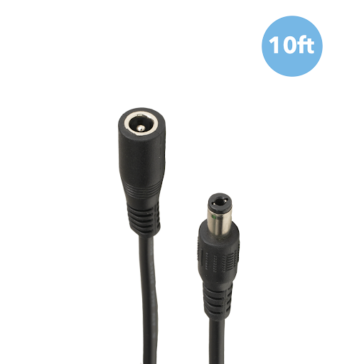 Amcrest 5V Black 10ft Power Extension