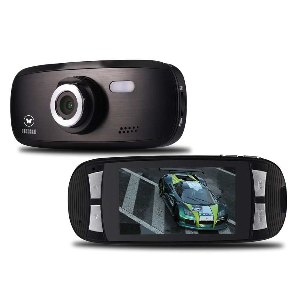WickedHD G1W 1080P Car Camera & DVR Black Box with Nightvision, Motion Detection, Super Wide 140° Viewing Angle, 1920x1080, H.264, 4X Zoom (Upto 32GB SDHC - Included 8GB SDHC)