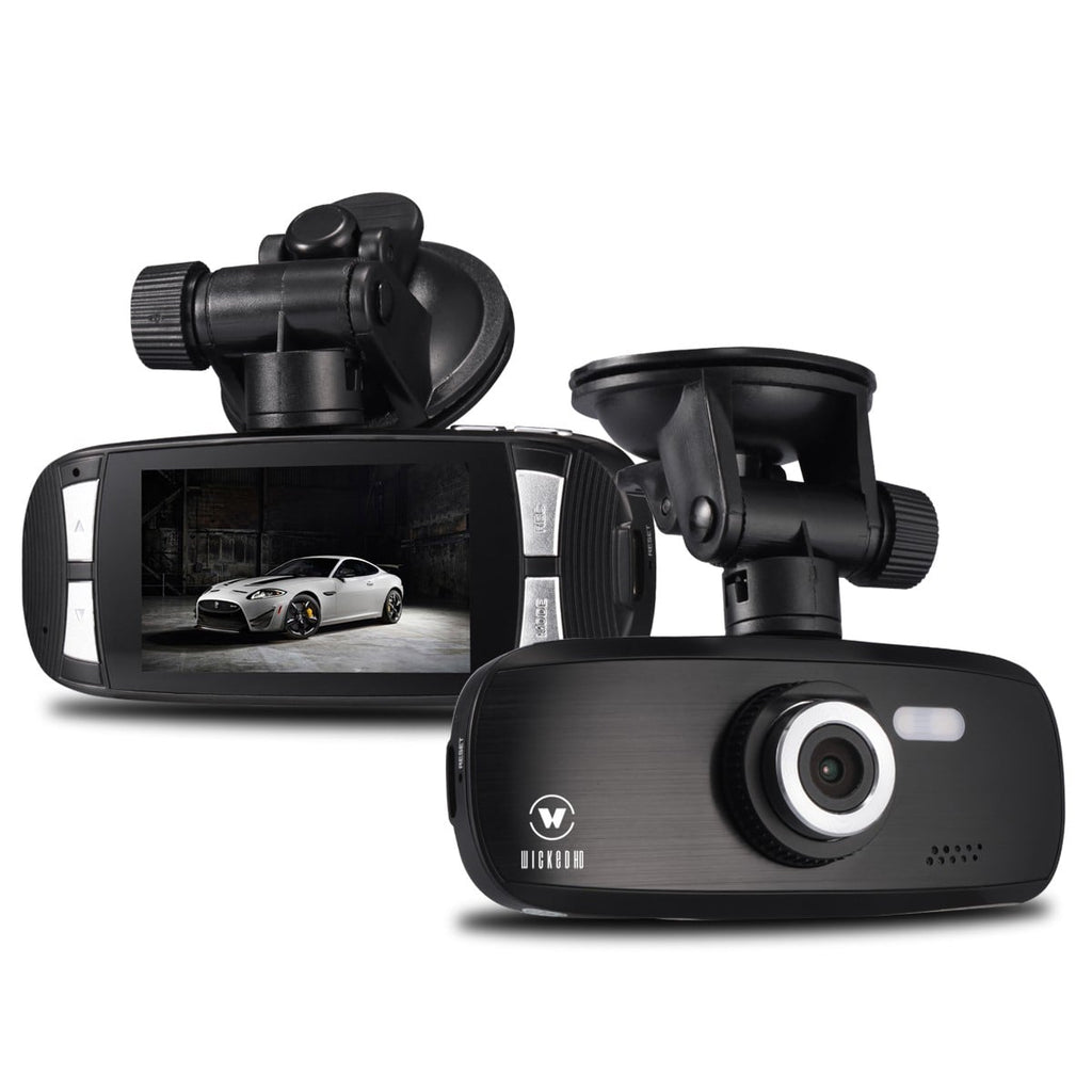 WickedHD G1W 1080P Car Camera & DVR Black Box with Nightvision, Motion Detection, Super Wide 140° Viewing Angle, 1920x1080, H.264, 4X Zoom (Upto 32GB SDHC - Included 8GB SDHC)