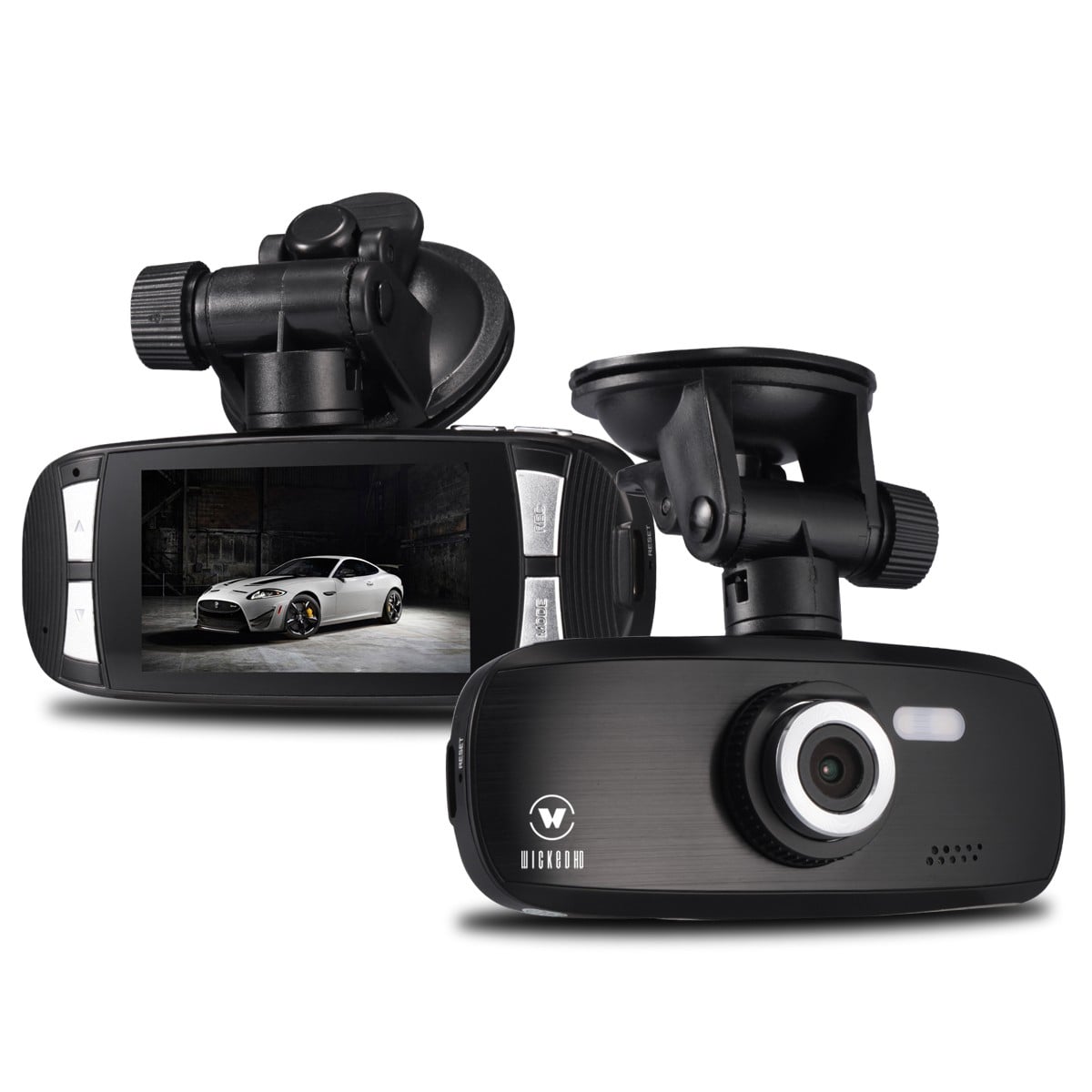 WickedHD G1W 1080P Car Camera & DVR Black Box with Nightvision, Motion Detection, Super Wide 140° Viewing Angle, 1920x1080, H.264, 4X Zoom (Upto 32GB SDHC - Included 8GB SDHC)