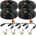 Amcrest 4PK 150ft BNC Cable 2x Two Female Connectors for 960H & HD-CVI
