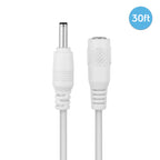 Amcrest Universal 5V DC Extension Cable Power AC Adapter 30FT White (30FTEXTW-5V)