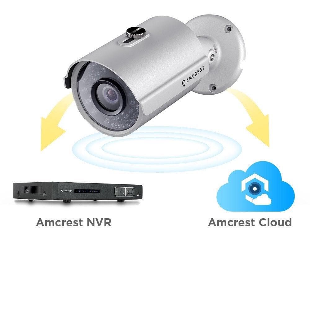 Amcrest HDSeries Outdoor 960P POE Security Bullet Camera - IP66 Weatherproof, 960P (1280 TVL), IPM-743E (Silver)