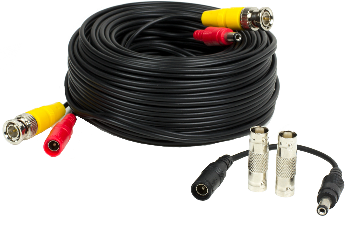 Amcrest Refurb 60ft BNC Cable w/ 2x Female Connectors for HD-CVI