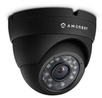 Amcrest Eco-Series 720P HD Security Cameras, Weatherproof IP66 Dome Cameras, 65ft IR LED Night Vision (4-Pack)
