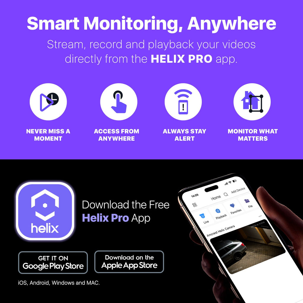 amcrest 4K/8-MP Security AI IP PoE Camera, 98ft Night Color, Human Detection, NDAA Compliant, Indoor Outdoor Surveillance Turret, Built in Mic, Support 256GB MicroSD, Deterrent, HLX-IP8M-T303EW-AI