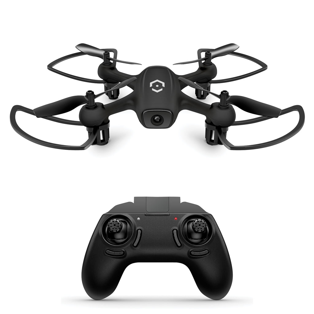 Amcrest SkyLight Quadcopter Drone w/ LED Light, Training Drone for Beginners & Kids, RC Helicopter Drone with Remote Control, Headless Mode, Altitude Hold, Stunt Flip (A3-B) Black