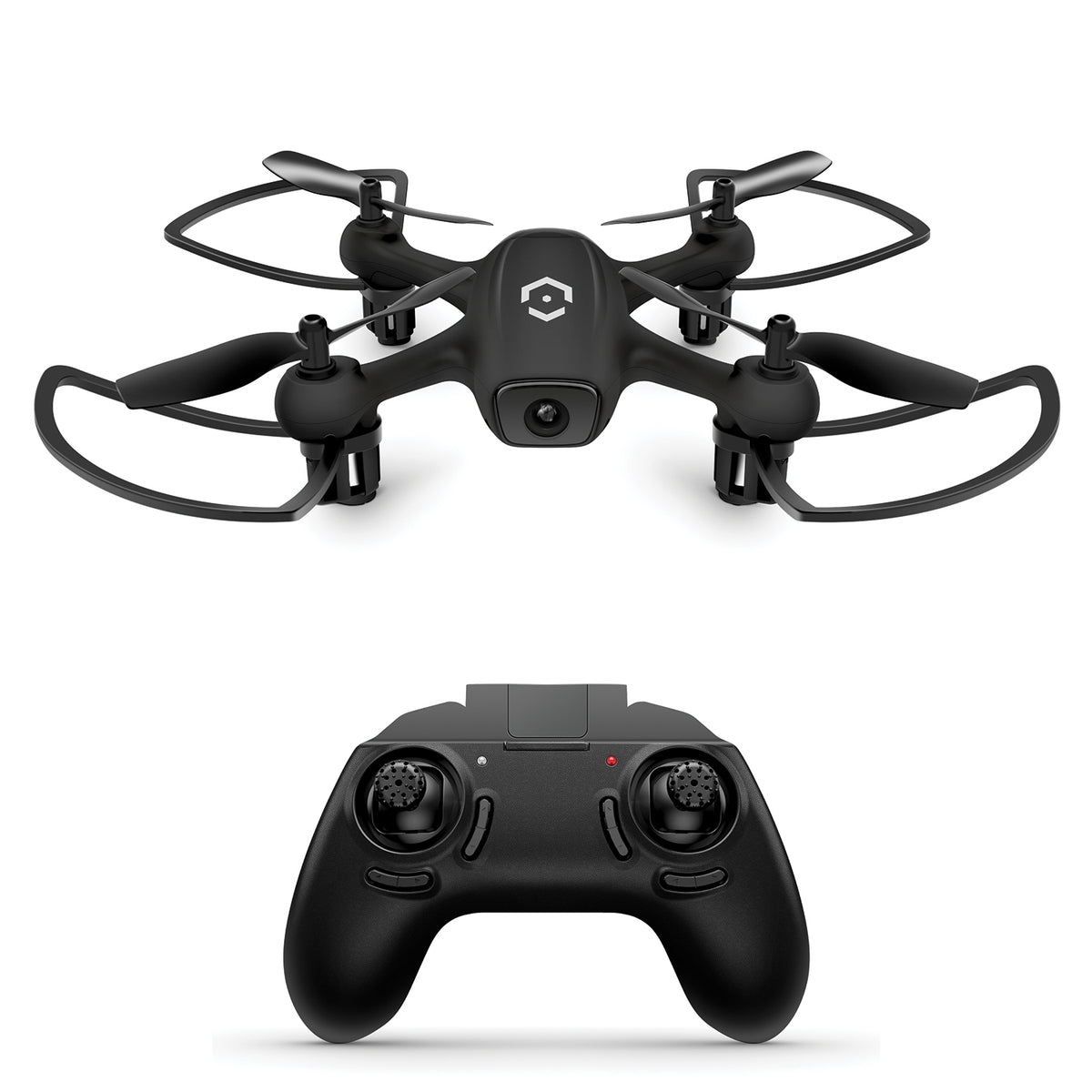 Amcrest SkyLight Quadcopter Drone w/ LED Light, Training Drone for Beginners & Kids, RC Helicopter Drone with Remote Control, Headless Mode, Altitude Hold, Stunt Flip (A3-B) Black