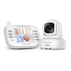 Amcrest Video Baby Monitor with Camera, Two-Way Audio, Pan/Tilt/Zoom, Temperature Sensor, Night Vision, 3.5 inch LCD, 2.4 GHz Wi-Fi with FHSS (AC-2)