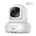 Amcrest Add-on Camera Unit for Amcrest AC-2, Video Baby Monitor Camera, Two-Way Audio, Pan/Tilt/Zoom, Temperature Sensor, Night Vision, (AC-2-C)