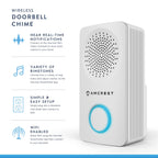 Amcrest Smart Home 2.4GHz Wireless Chime, Multiple Ringtones, AD1-CHIME