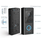 Amcrest SmartHome Video Doorbell Camera, 2.4 GHz WiFi Doorbell Camera, IP55 Weatherproof, Two-Way Audio, 140º Wide Angle, AD110