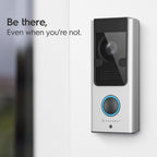 Amcrest SmartHome Video Doorbell Camera, 2.4 GHz WiFi Doorbell Camera, IP55 Weatherproof, Two-Way Audio, 140º Wide Angle, AD110