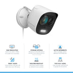 Amcrest SmartHome 2-Megapixel Deterrent Outdoor Security Camera ADC2W