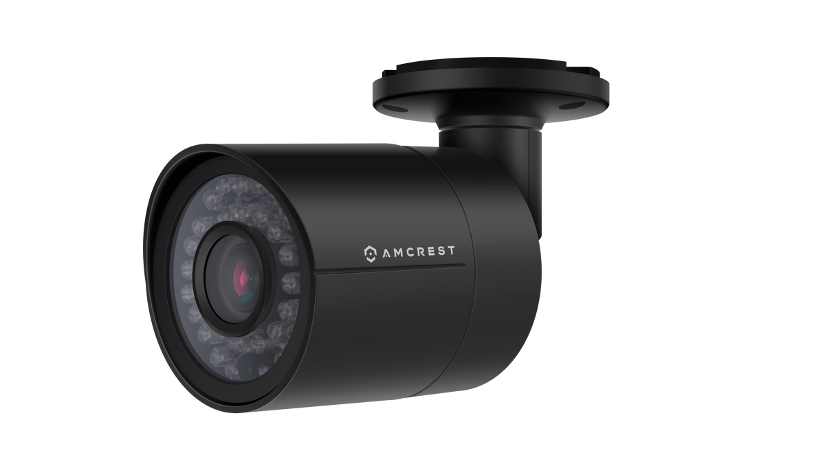 Amcrest Full HD 1080P 1920TVL Bullet Outdoor Security Camera (Quadbrid 4-in1 HD-CVI/TVI/AHD/Analog), 2MP 1920x1080, 98ft Night Vision, Metal Housing, 6mm Lens, 55° Viewing Angle, Black (AF-2MBC-6B)