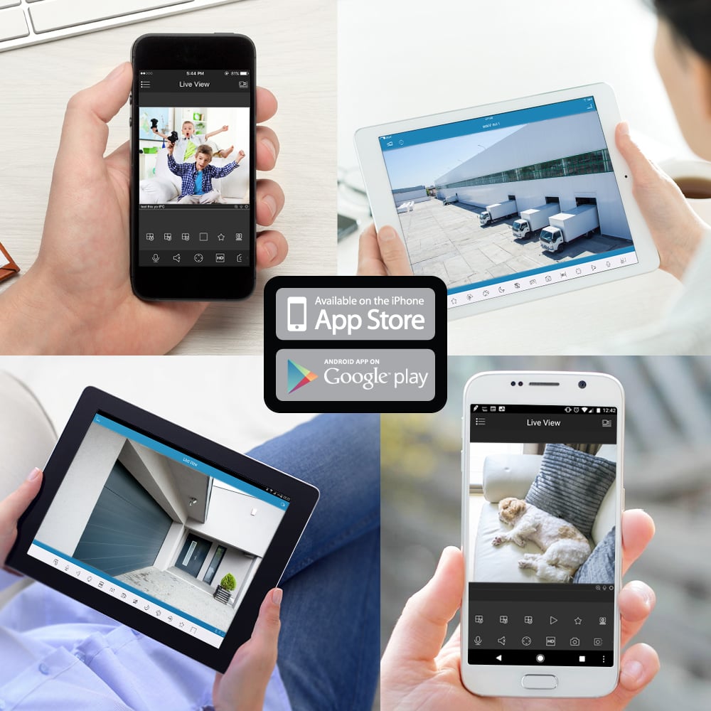 Amcrest Full HD 1080P 1920TVL Dome Outdoor Security Camera (Quadbrid 4-in1 HD-CVI/TVI/AHD/Analog), 2MP 1920x1080, 65ft Night Vision, Metal Housing, 2.8mm Lens 95° Viewing Angle, Black (AF-2MDT-28B)