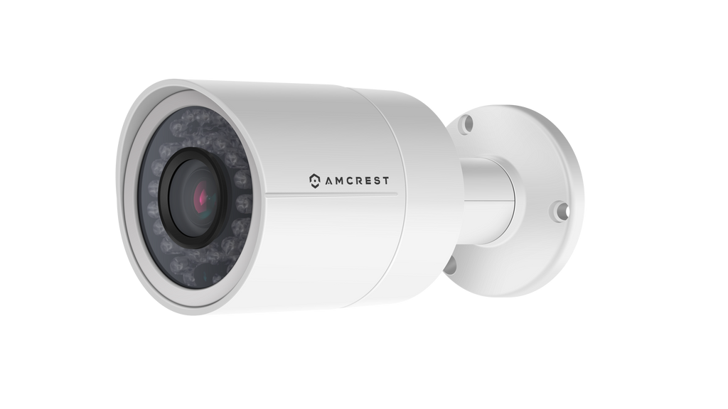 Amcrest Full HD 1080P 1920TVL Bullet Outdoor Security Camera (Quadbrid 4-in1 HD-CVI/TVI/AHD/Analog), 2MP 1920x1080, 98ft Night Vision, Metal Housing, 6mm Lens, 55° Viewing Angle, White (AF-2MBC-6W)
