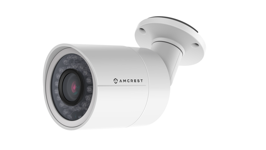 Amcrest Full HD 1080P 1920TVL Bullet Outdoor Security Camera (Quadbrid 4-in1 HD-CVI/TVI/AHD/Analog), 2MP 1920x1080, 98ft Night Vision, Metal Housing, 6mm Lens, 55° Viewing Angle, White (AF-2MBC-6W)