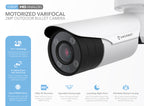 Amcrest 4xOptical Zoom HD 1080P 1920TVL Bullet Outdoor Security Camera(Quadbrid 4-in-1 HD-CVI/TVI/AHD/Analog), 2MP 1920x1080, 164ft NightVision, Motorized Varifocal Lens 40°-90°, White (AF-2MBC-VARIW)