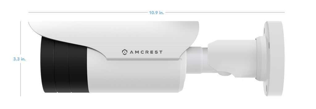 Amcrest 4xOptical Zoom HD 1080P 1920TVL Bullet Outdoor Security Camera(Quadbrid 4-in-1 HD-CVI/TVI/AHD/Analog), 2MP 1920x1080, 164ft NightVision, Motorized Varifocal Lens 40°-90°, White (AF-2MBC-VARIW)