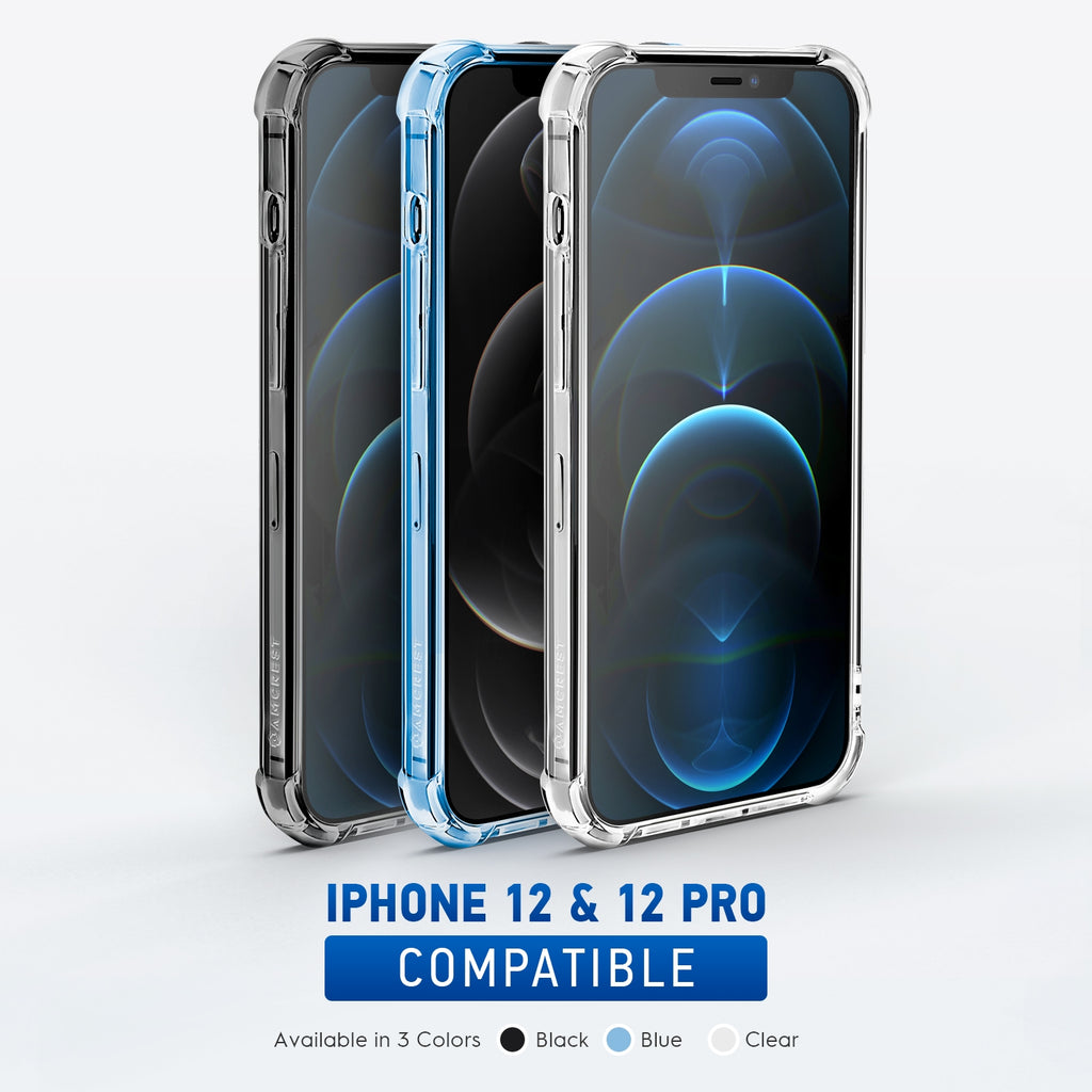 Amcrest iPhone 12 Pro Case w/ 2x Tempered Glass AIC-12P-SP2-BLACK