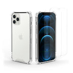 Amcrest Case for iPhone 12 Pro Case 2x Tempered Glass Protectors Clear