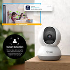 Amcrest Link 4MP WiFi Security Camera Pan/Tilt Dual Band 2.4/5Ghz White AL-P401W