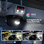 Amcrest Link 2MP WiFi Security Camera Pan/Tilt Dual Band 2.4Ghz/5Ghz Networks White AL-P402W
