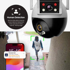 Amcrest Link 2MP WiFi Security Camera Pan/Tilt Dual Band 2.4Ghz/5Ghz Networks White AL-P402W