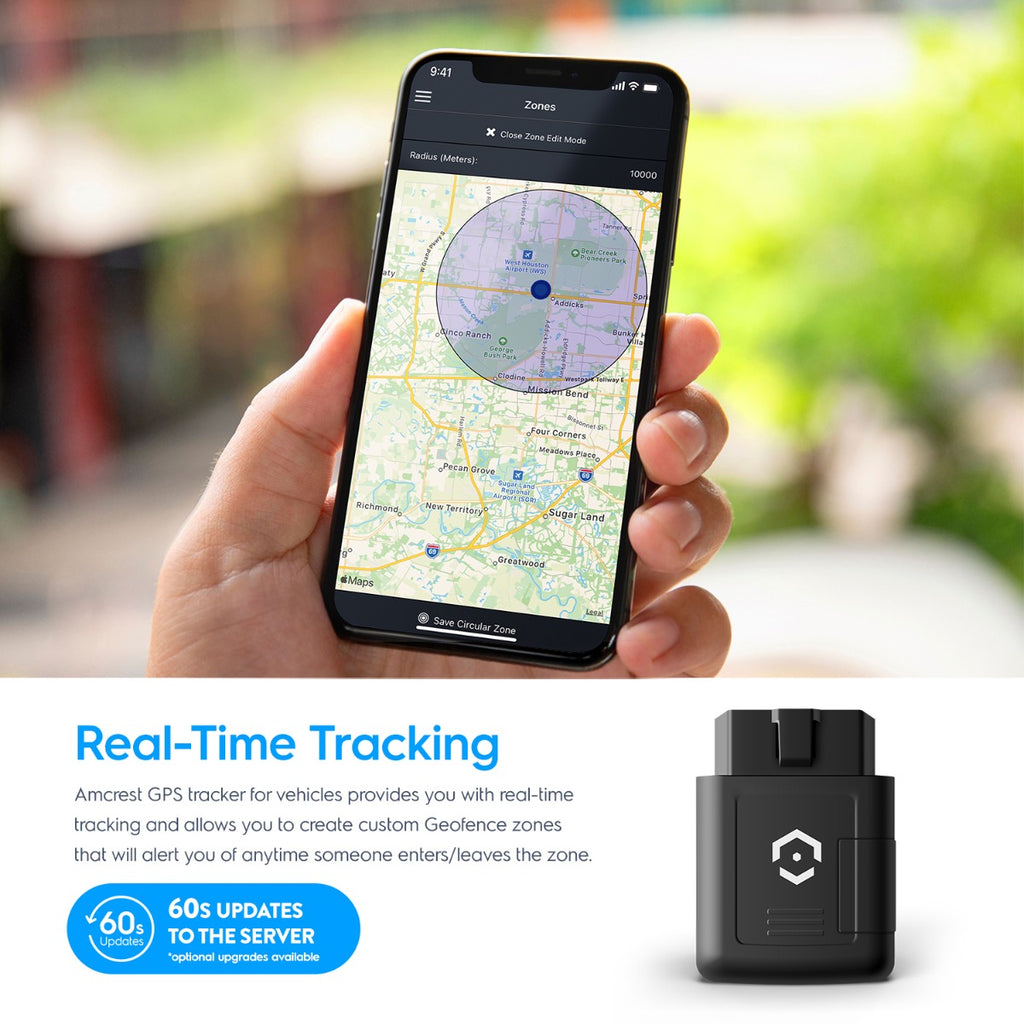 Amcrest GPS Tracker Vehicles No Contracts Easy Plug & Play AM-GV500