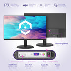 Amcrest 24/7 Surveillance Video Monitor, 22 inch PC Computer NVR/DVR Monitor, 1080p FHD 60Hz with HDMI VGA, Micro Bezel Design, W-LED for Home Office, Monitor AM-LM22