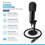 Amcrest USB Microphone for Voice Recordings Cardioid Microphone AM430