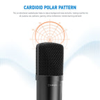 Amcrest USB Microphone for Voice Recordings Cardioid Microphone AM430