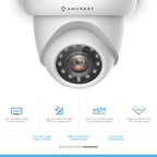 Amcrest ProHD 2-Megapixel 8CH Video Security System with Eight 2.0 MP (1920TVL) Outdoor IP67 Bullet & Dome Cameras, 98ft Night Vision, Pre-Installed 1TB Hard Drive, (AMDV20M8-4B4D-W)
