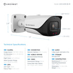 Amcrest 4K Bullet Analog Security Camera Built in Mic Wht AMC4KBC36-W