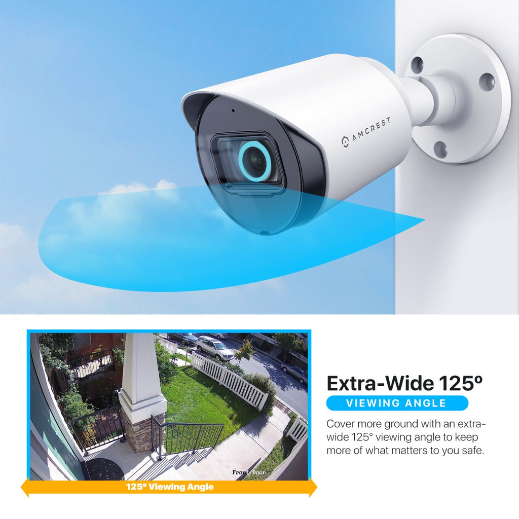 Amcrest 4K Analog Bullet Security Camera Built-in Mic (AMC4KBC28-W-V3)