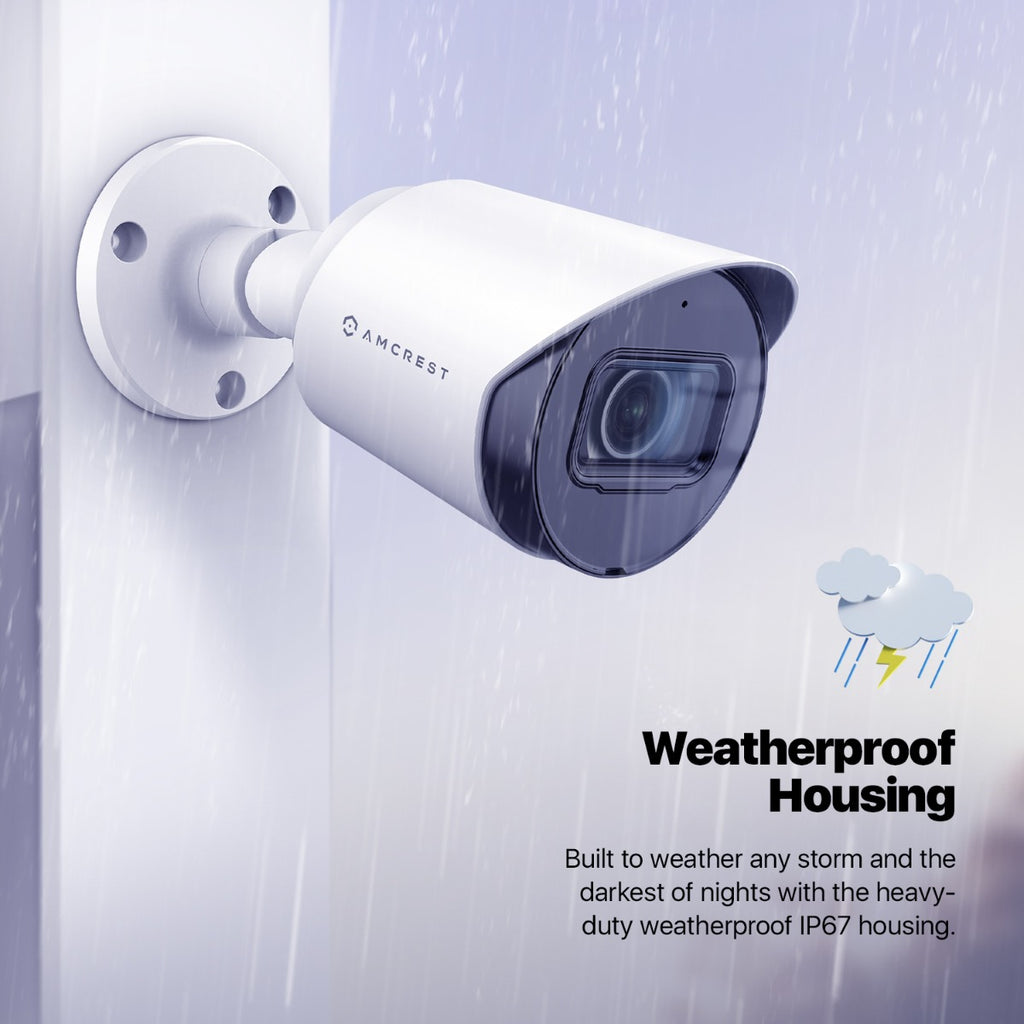 Amcrest 4K Analog Bullet Security Camera Built-in Mic (AMC4KBC28-W-V3)