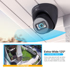 Amcrest 4K Dome Analog Security Camera Built in Mic Black AMC4KDM28-B-V3
