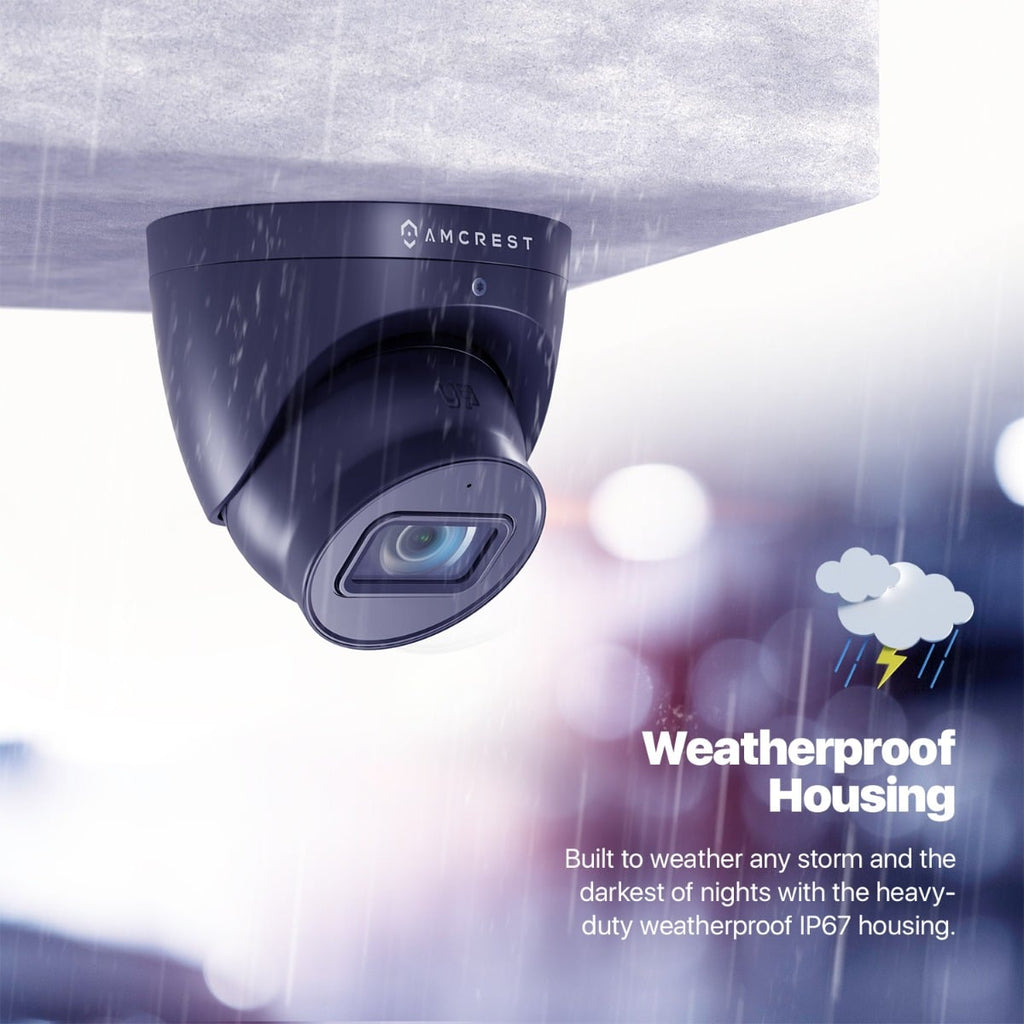 Amcrest 4K Dome Analog Security Camera Built in Mic Black AMC4KDM28-B-V3