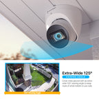 Amcrest 4K Dome Analog Security Camera 125° FOV White AMC4KDM28-W-V3