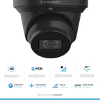 Amcrest 4K Dome Analog Security Camera Built in Mic Black AMC4KDM36-B