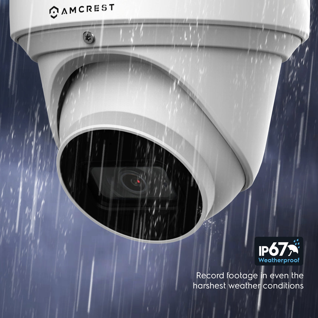 Amcrest 4K Dome Analog Security Camera Built in Mic White AMC4KDM36-W