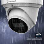 Amcrest 4K Dome Outdoor Security Analog Camera 6mm IP67 AMC4KDM6-W