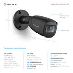 Amcrest 4MP Analog Bullet Security Camera Black AMC4MBC28-B-V2