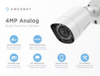 Amcrest 4MP Analog Bullet Security Camera White AMC4MBC28-W-V2