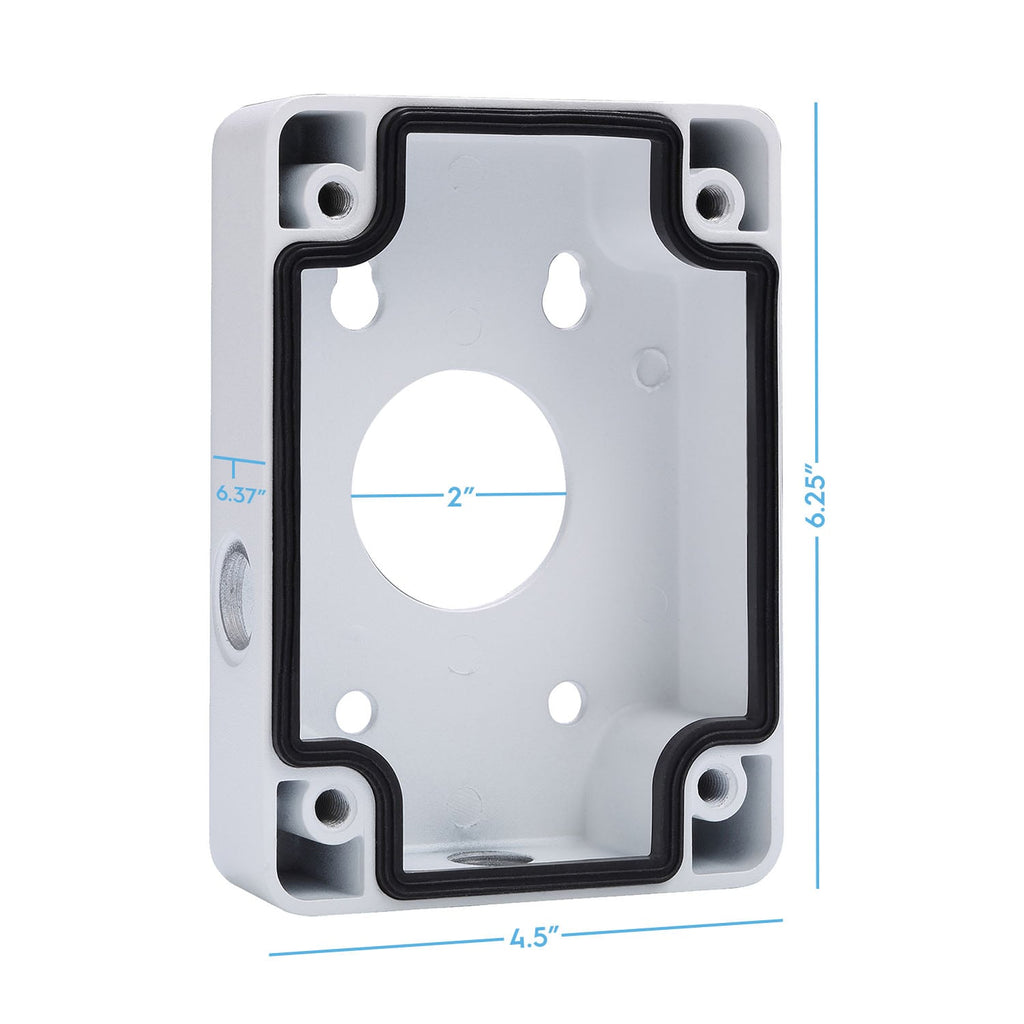 Amcrest AMCPFA120 Water-Proof Junction Box, Compatible w/ IP2M-850EB, IP3M-853EW, IP2M-858W and IP4M-1053EW