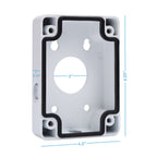 Amcrest AMCPFA120 Water-Proof Junction Box, Compatible w/ IP2M-850EB, IP3M-853EW, IP2M-858W and IP4M-1053EW