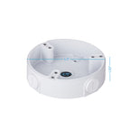 Amcrest AMCPFA136 Water-Proof Junction Box for Dome Cameras, Compatible w/ IP3M-956B/W, IP3M-956EB/W, IP4M-1028B/W, IP4M-1028EB/W, IP5M-1176EB/W, IP8M-2493EB/W, IP8M-2493EW-V2, IP8M-2496EW-AI