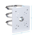 Amcrest AMCPFA150 Pole Mount Bracket, Compatible with AMCPFA134, AMCPFA136, AMCPFA13A, AMCPFA120, IP2M-850E, IP2M-853EW, IP2M-858W, & IP4M-1053EW