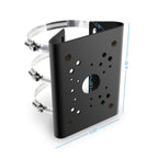 Amcrest AMCPFA150-B Pole Mount Bracket, Compatible with: AMCPFA134, AMCPFA136, AMCPFA13A, AMCPFA120, IP2M-850E, IP2M-853EW, IP2M-858W & IP4M-1053EW.